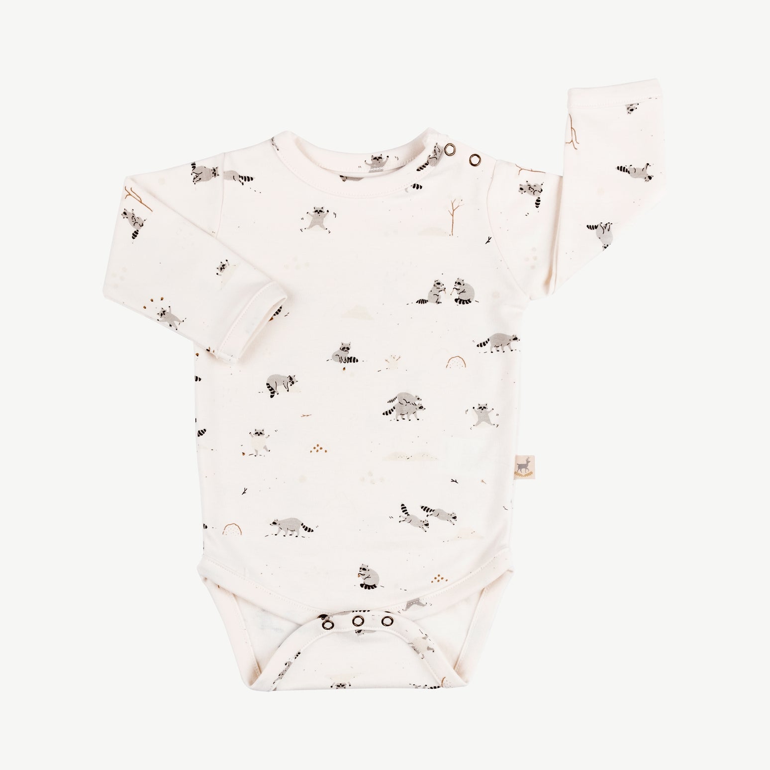 'frolicsome raccoons' sea salt onesie