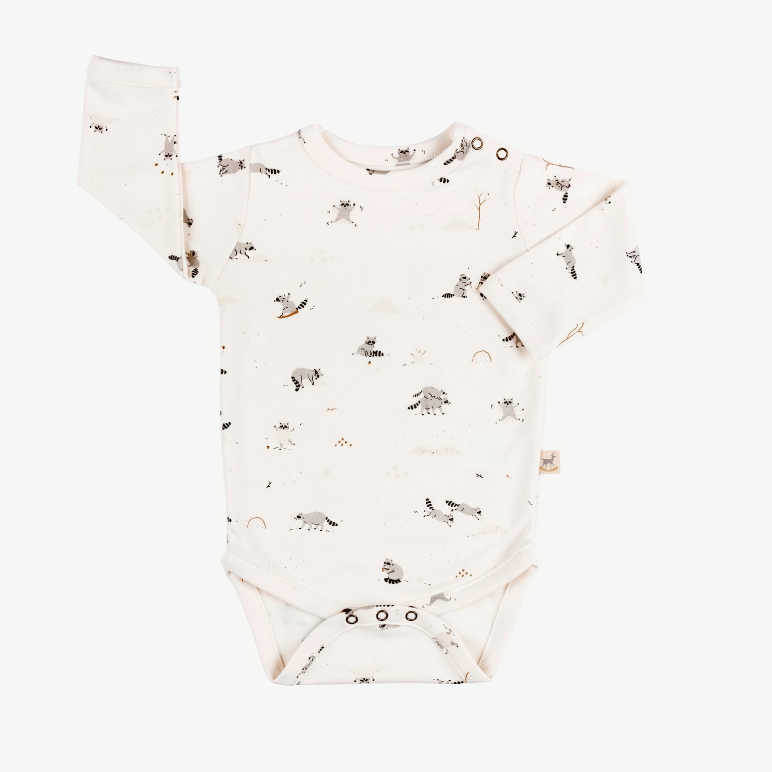 'frolicsome raccoons' sea salt onesie