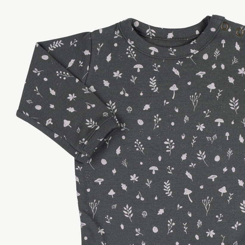 'woodland flora' dark shadow onesie