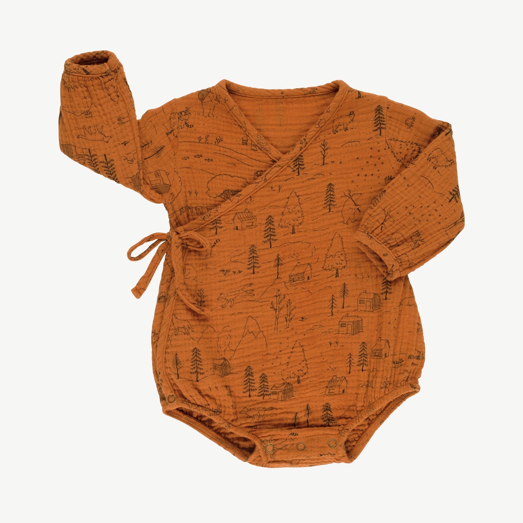 'the story' sugar almond kimono onesie