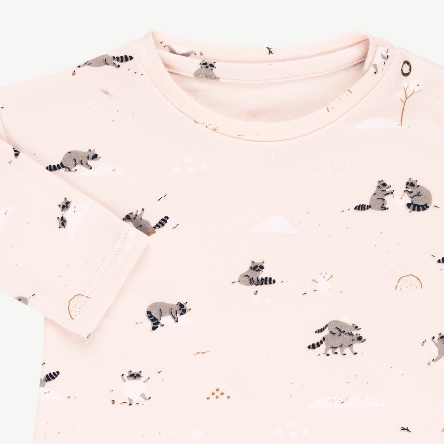 'frolicsome raccoons' pearl t-shirt