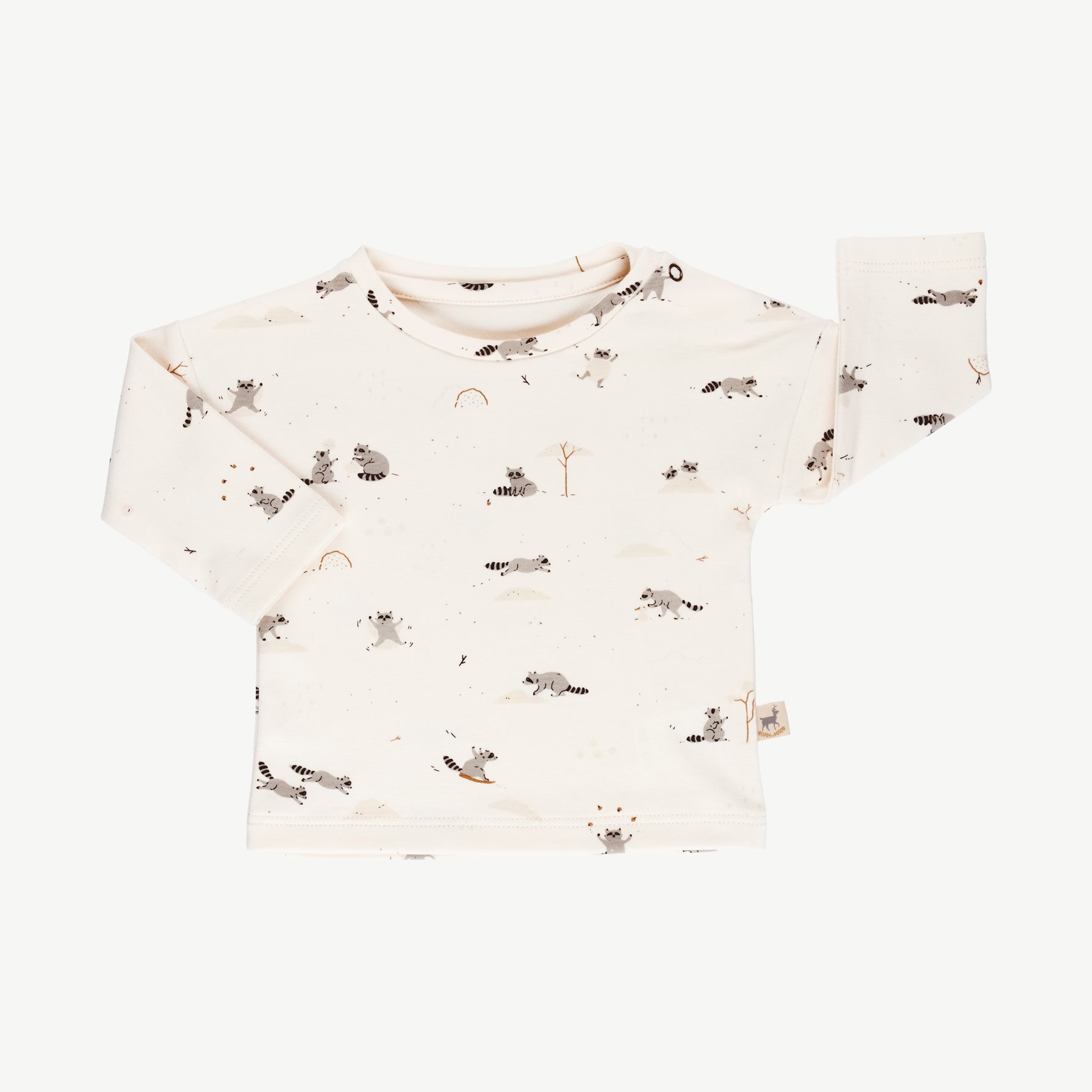 'frolicsome raccoons' sea salt t-shirt