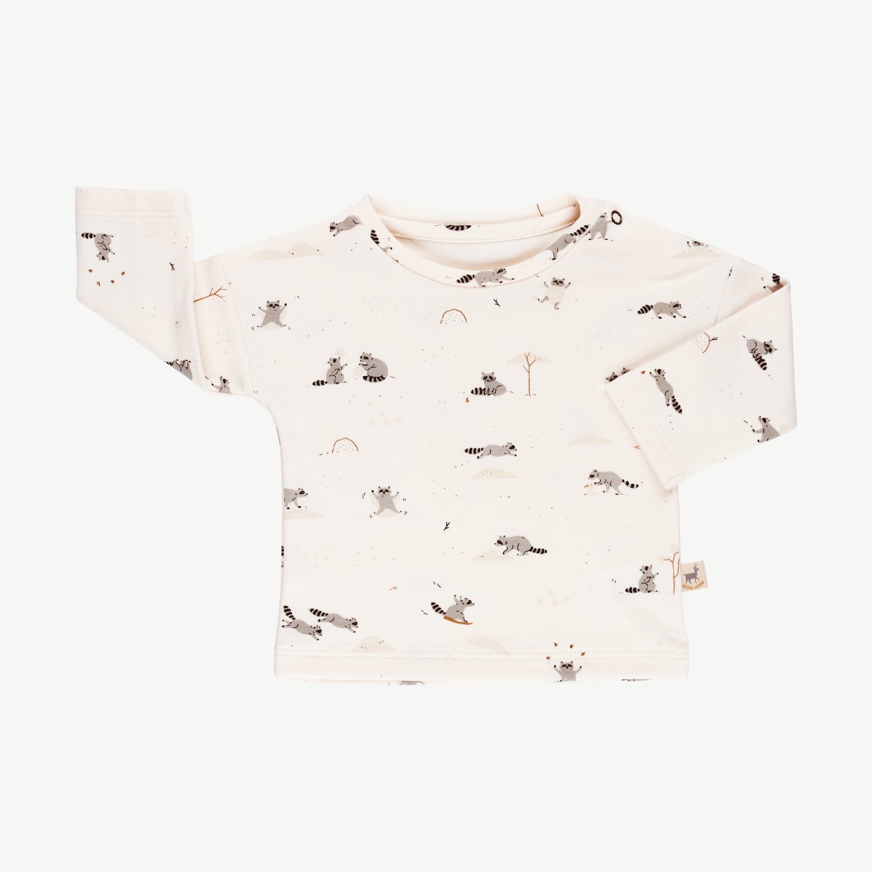 'frolicsome raccoons' sea salt t-shirt