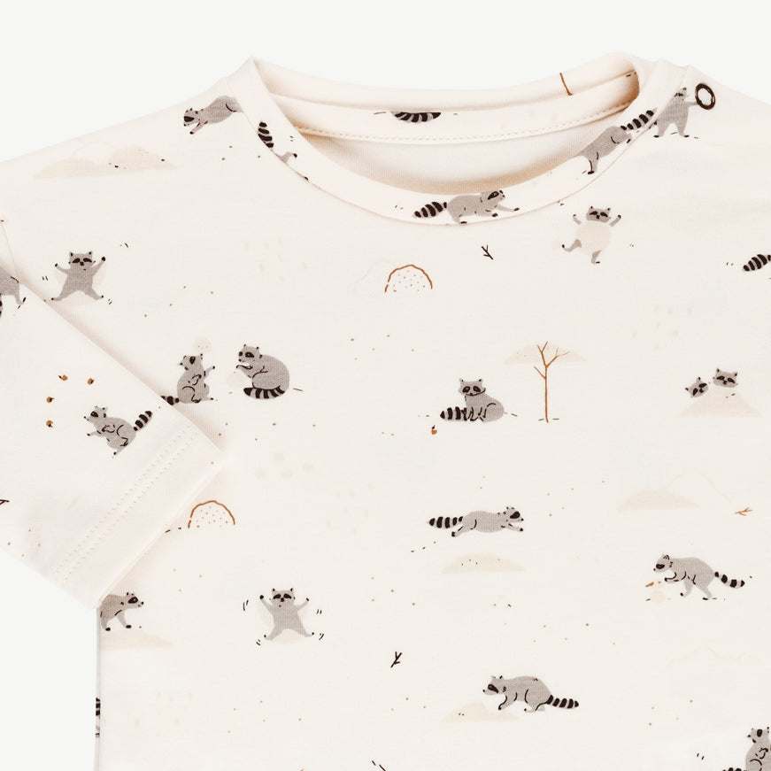 'frolicsome raccoons' sea salt t-shirt