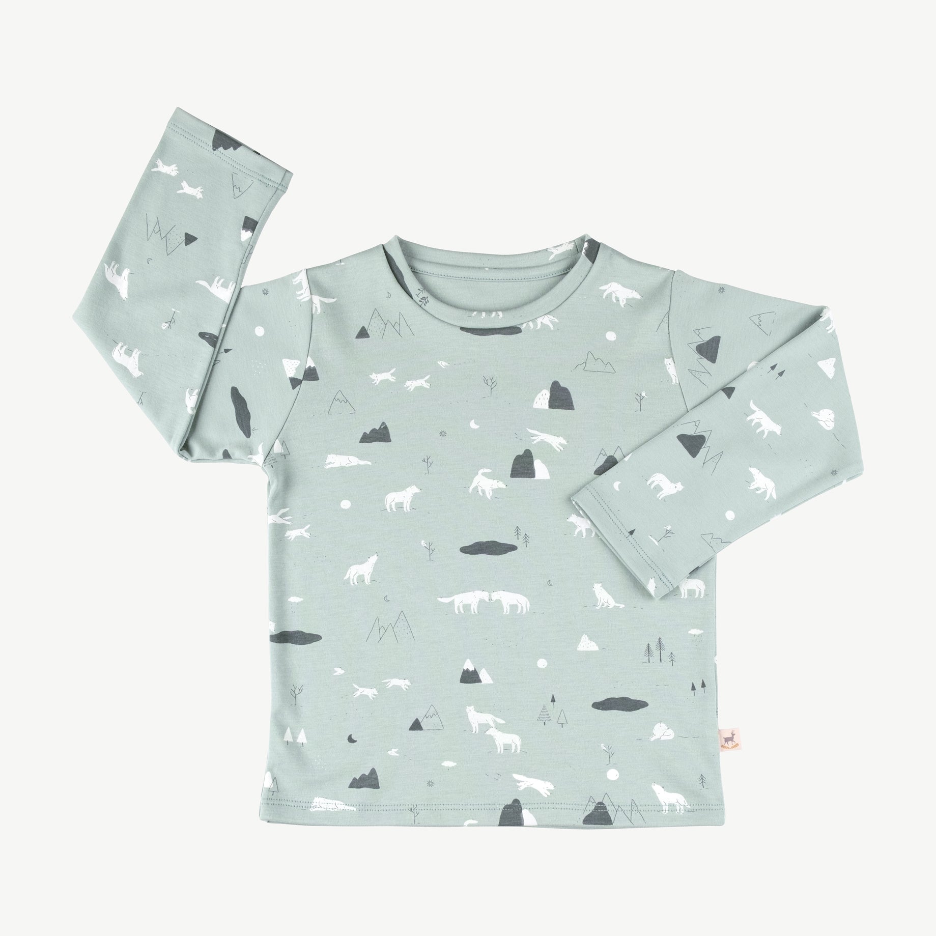 'guardian wolves' gray mist t-shirt