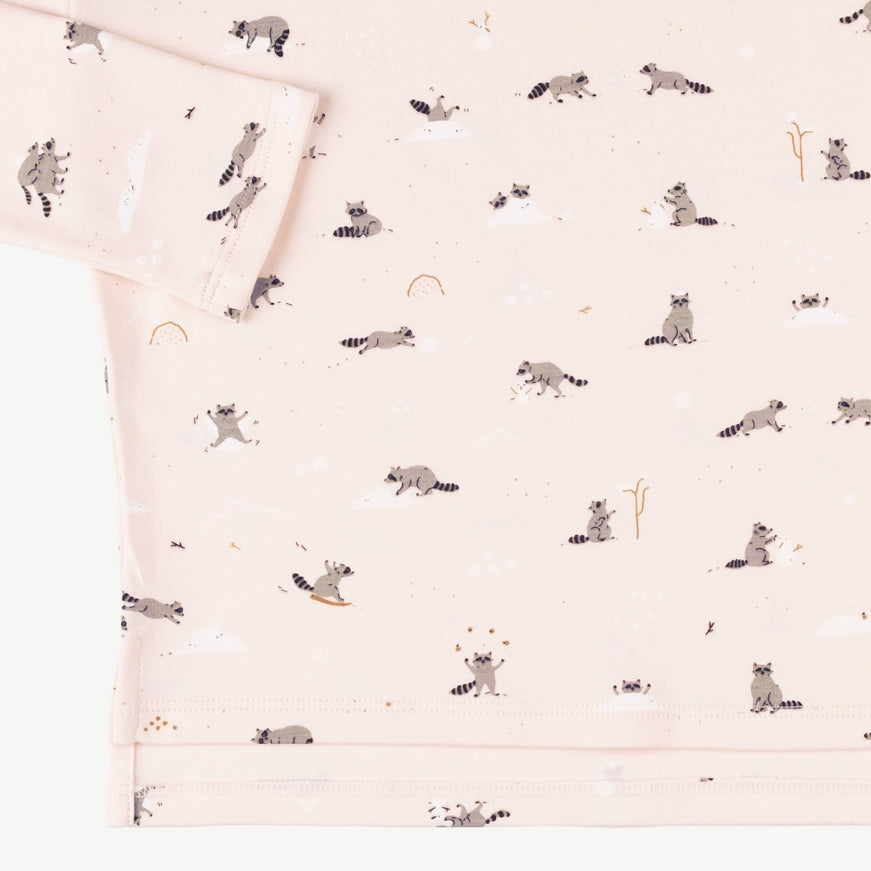 'frolicsome raccoons' pearl oversized t-shirt