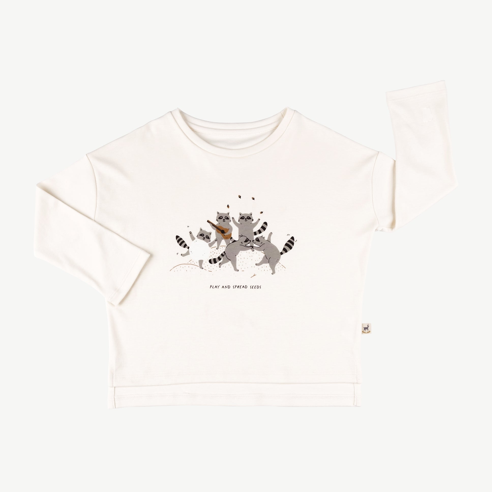'play and spread seeds' sea salt oversized t-shirt