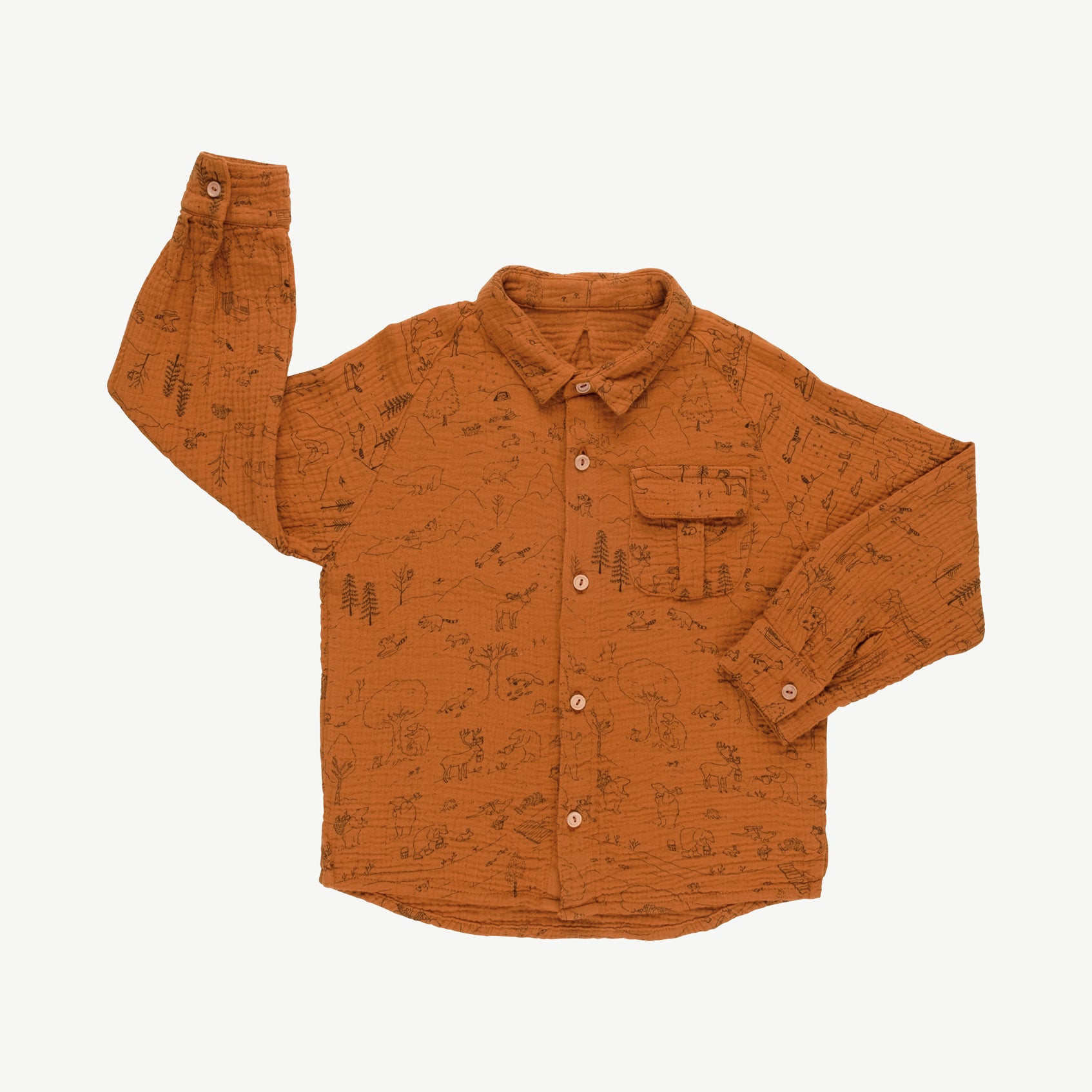 'the story' sugar almond oversized shirt