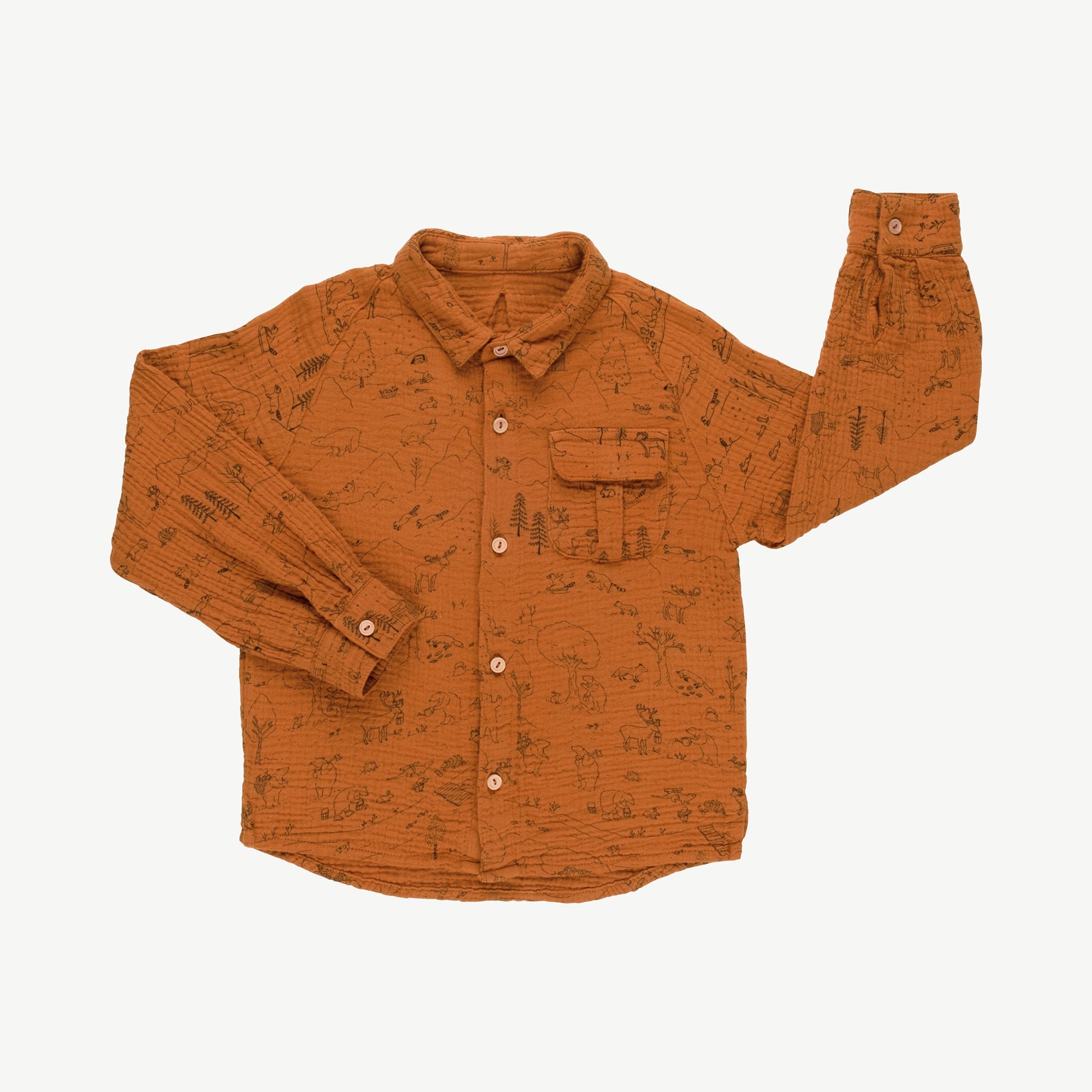 'the story' sugar almond oversized shirt