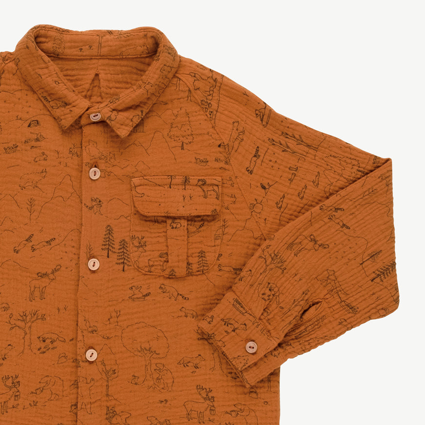 'the story' sugar almond oversized shirt