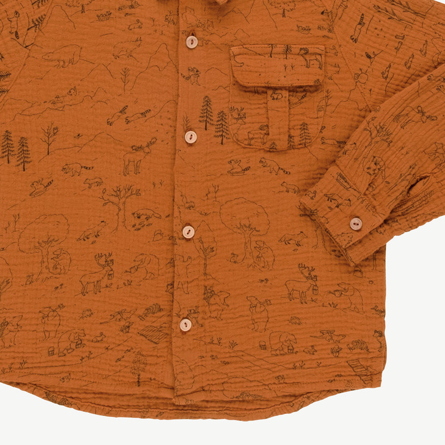 'the story' sugar almond oversized shirt
