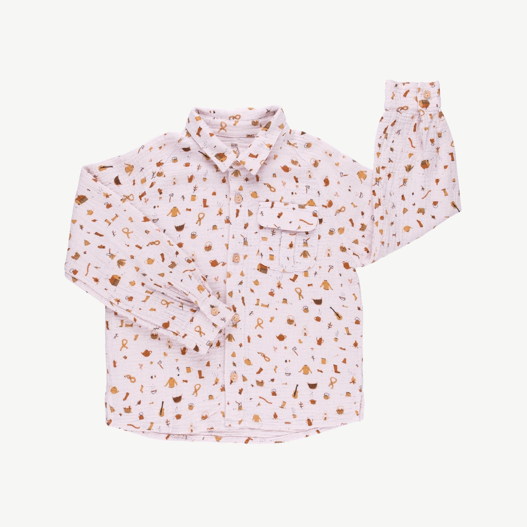 'winter essentials' orchid ice oversized shirt