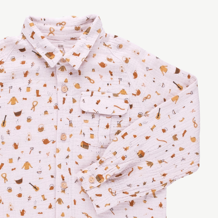 'winter essentials' orchid ice oversized shirt