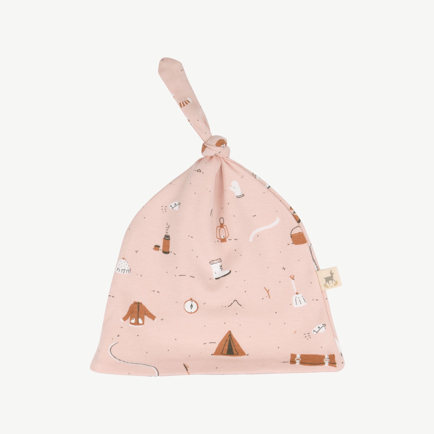 'camping gear' peach whip beanie