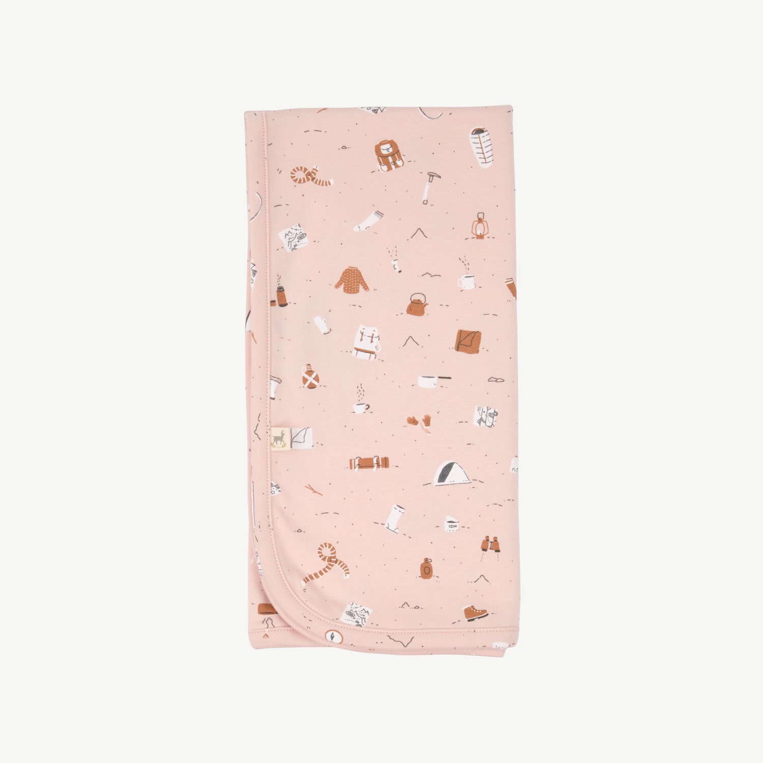 'camping gear' peach whip double sided blanket