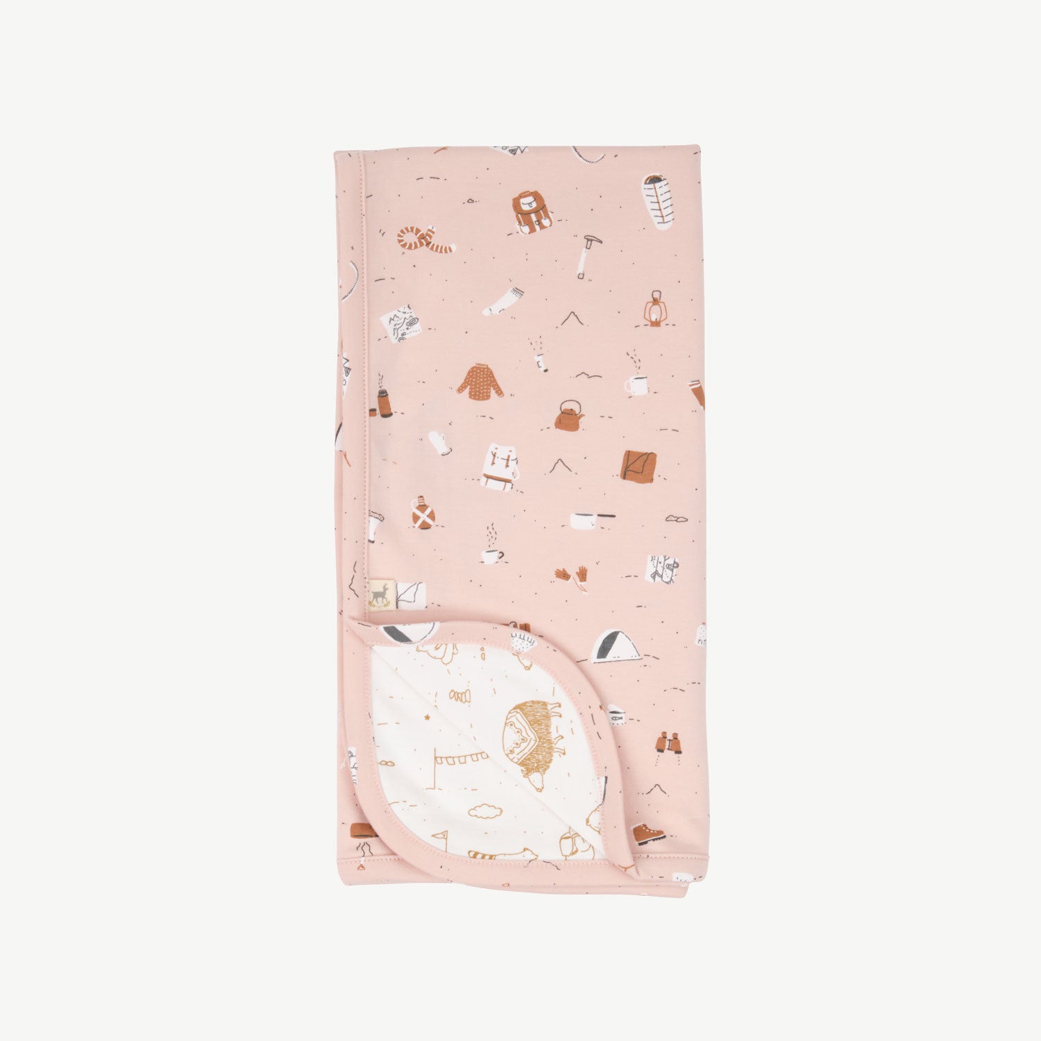 'camping gear' peach whip double sided blanket