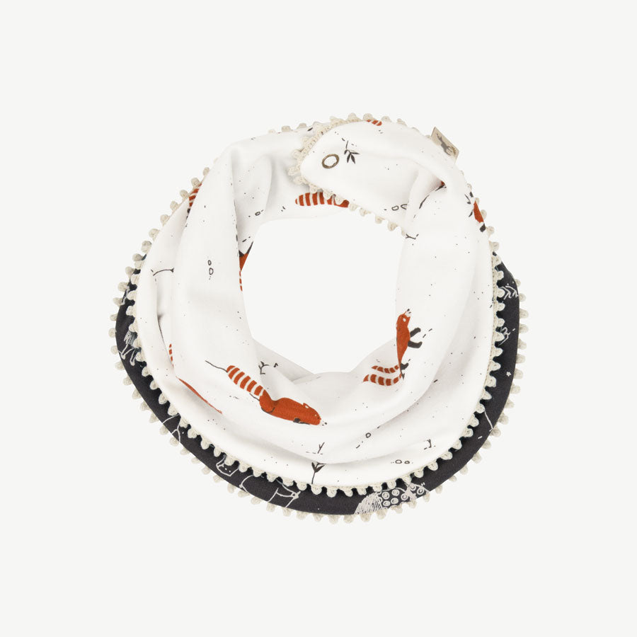 'joyfull panda' ecowhite reversible bandana