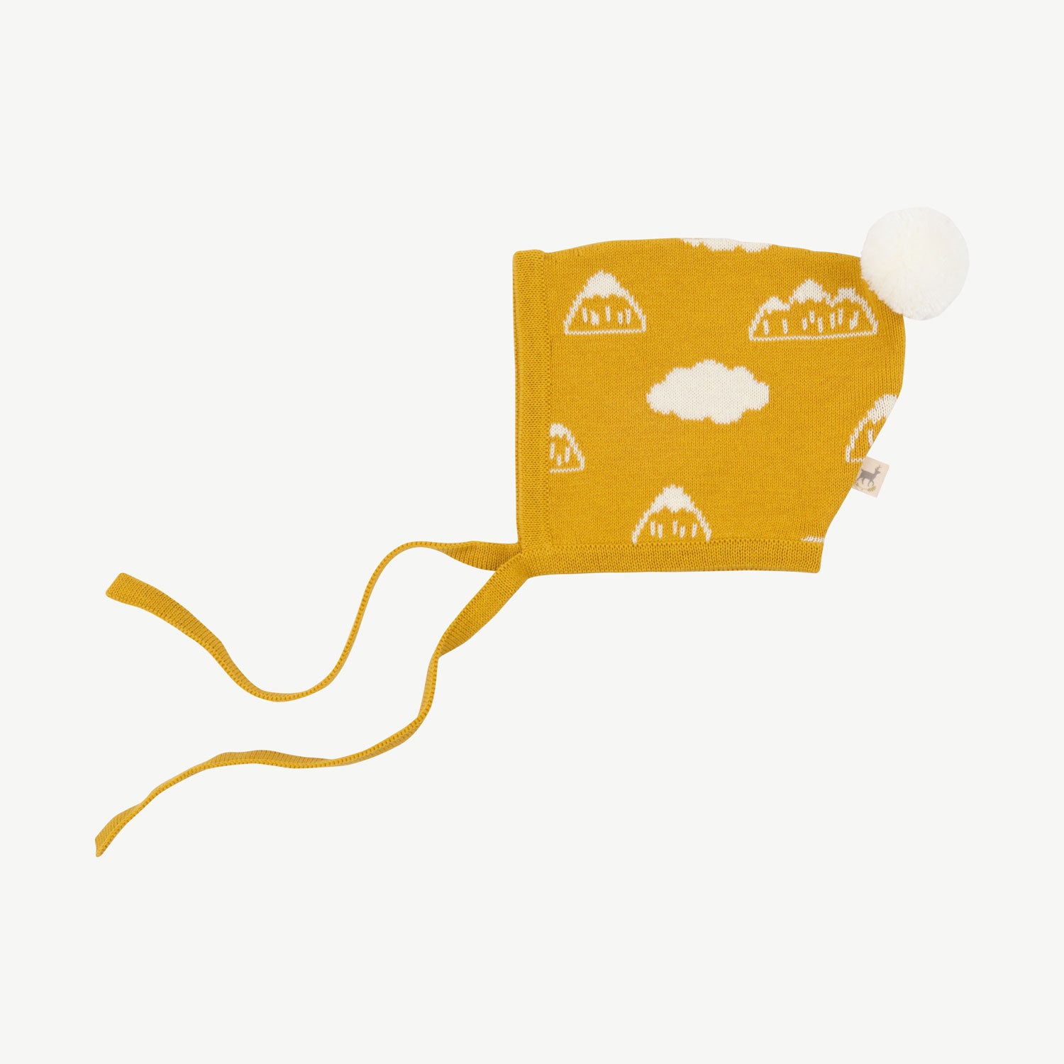 'mountain's view' nugget gold knit bonnet