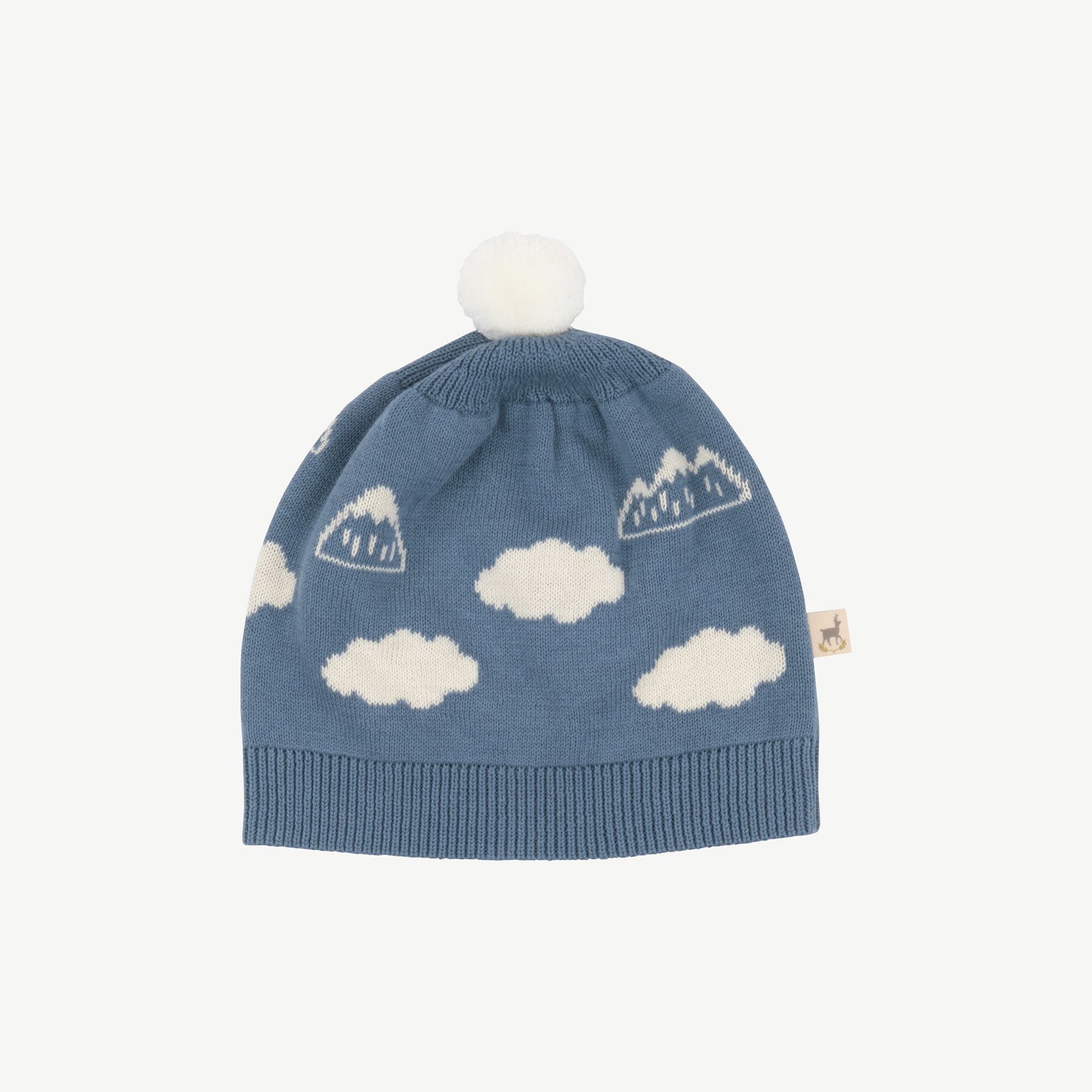 'mountain's view' blue mirage knit beanie
