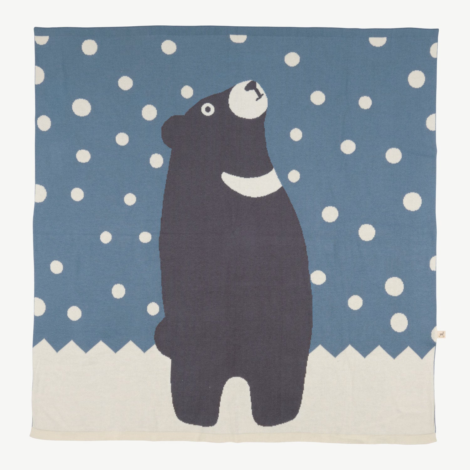'guided by the moon' multi blue mirage knit blanket