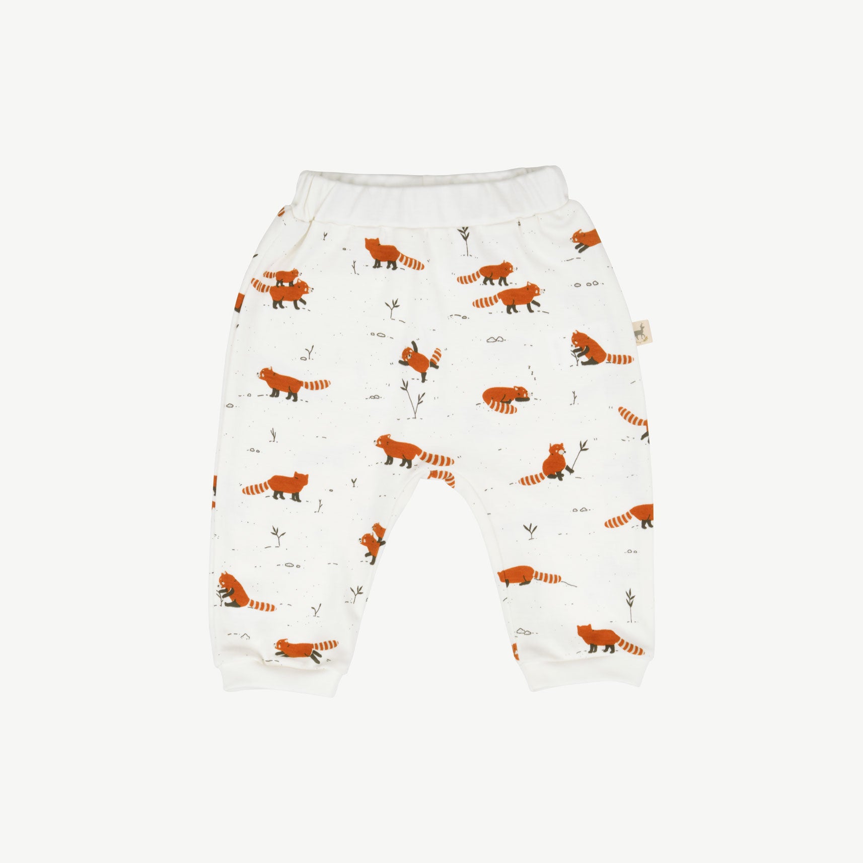 'joyfull panda' ecowhite baggy pants