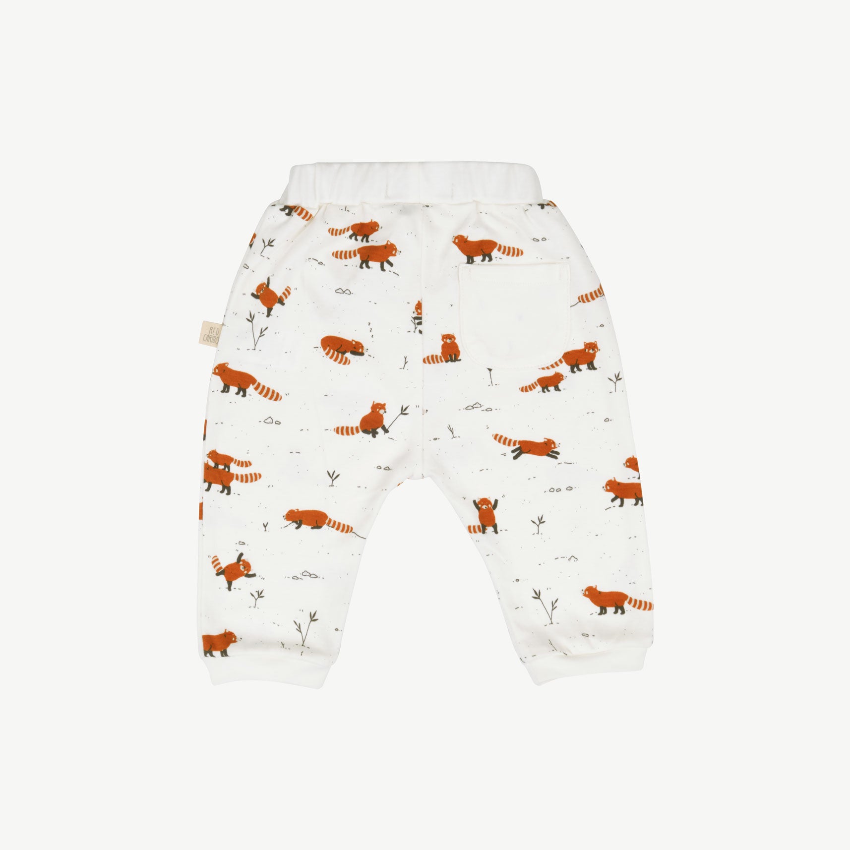 'joyfull panda' ecowhite baggy pants