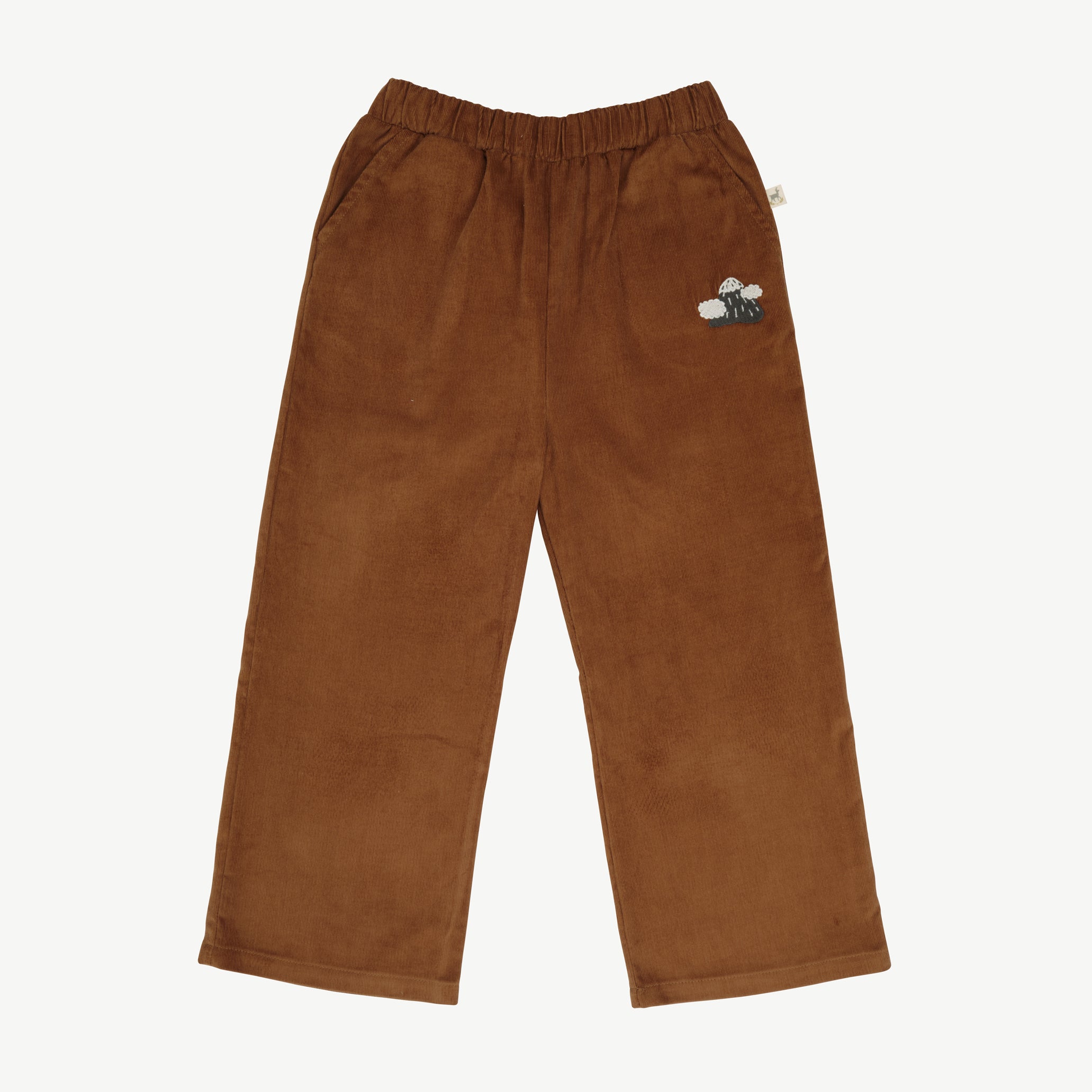 'patch' thrush corduroy pants