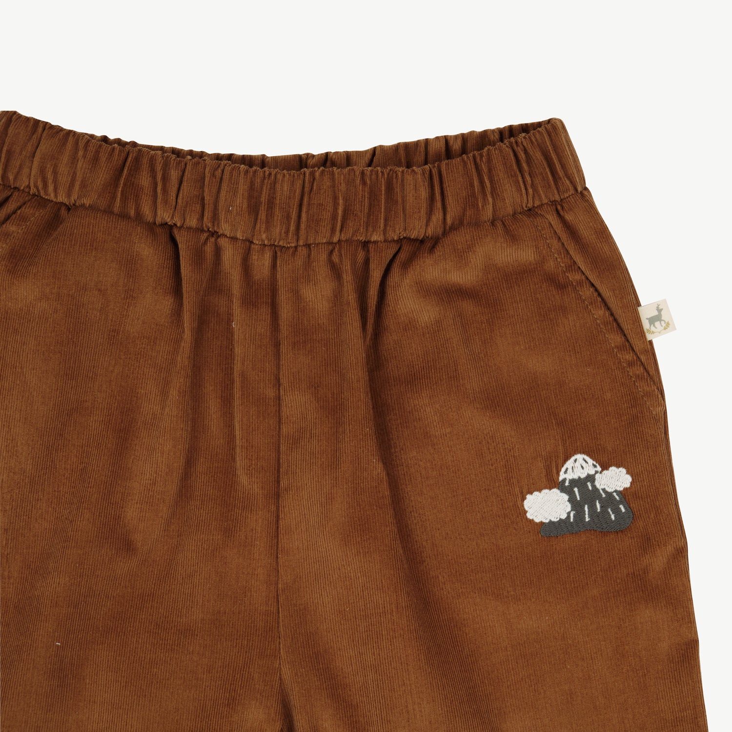 'patch' thrush corduroy pants