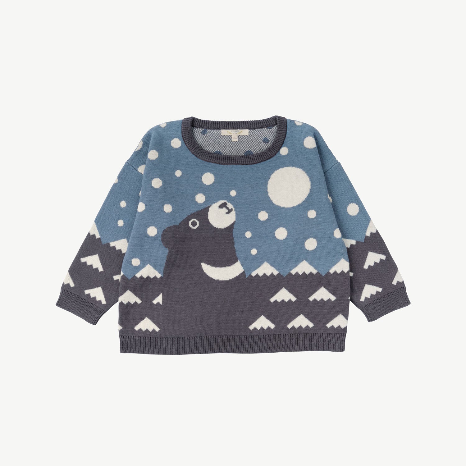 'guided by the moon' multi blue mirage knit sweater