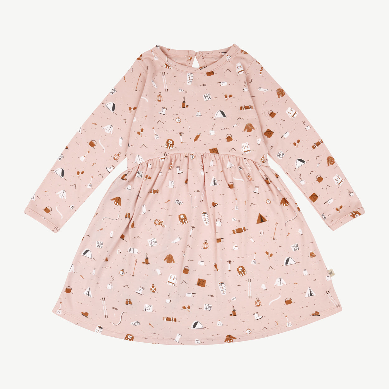 'camping gear' peach whip interlock dress