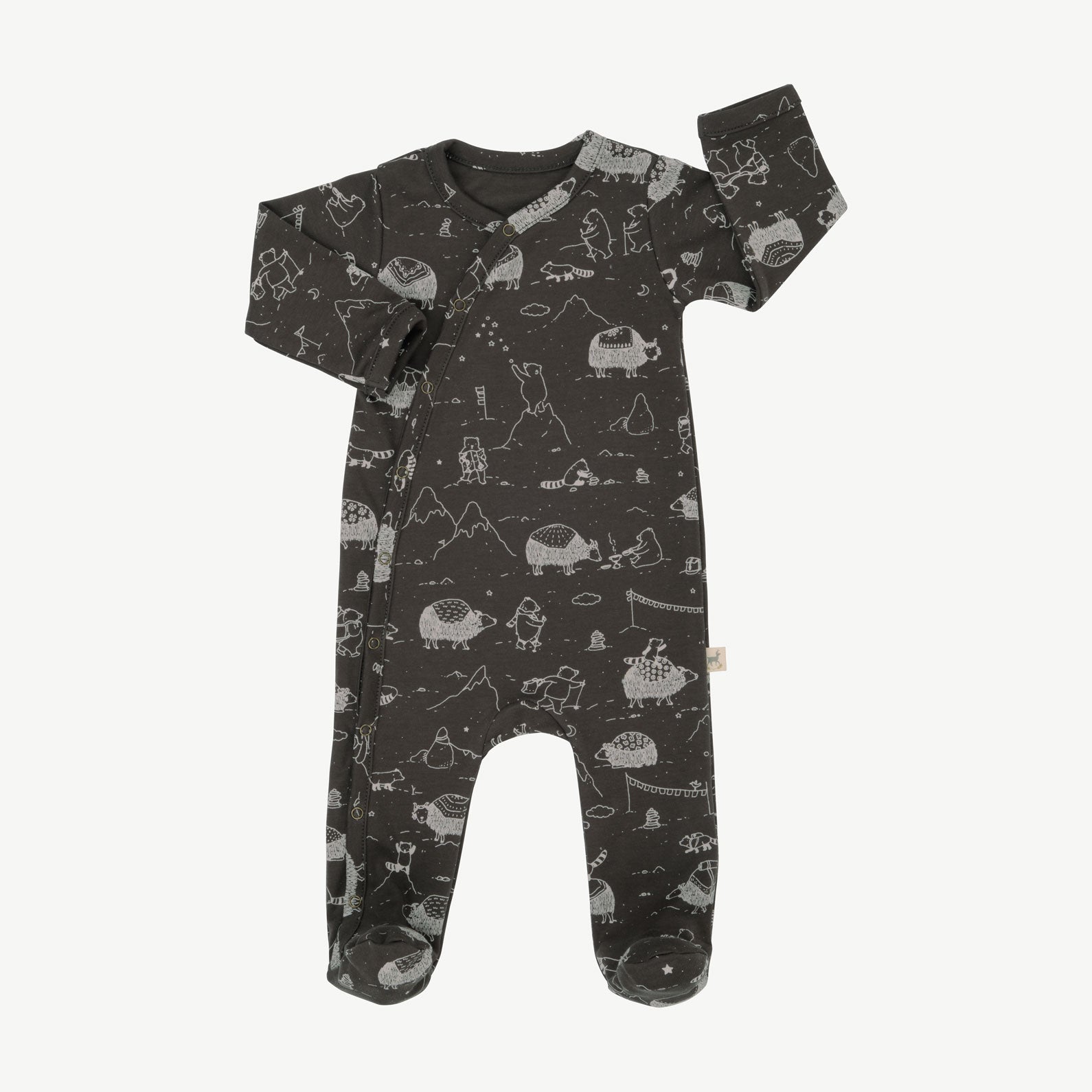 'the story' beluga footed jumpsuit