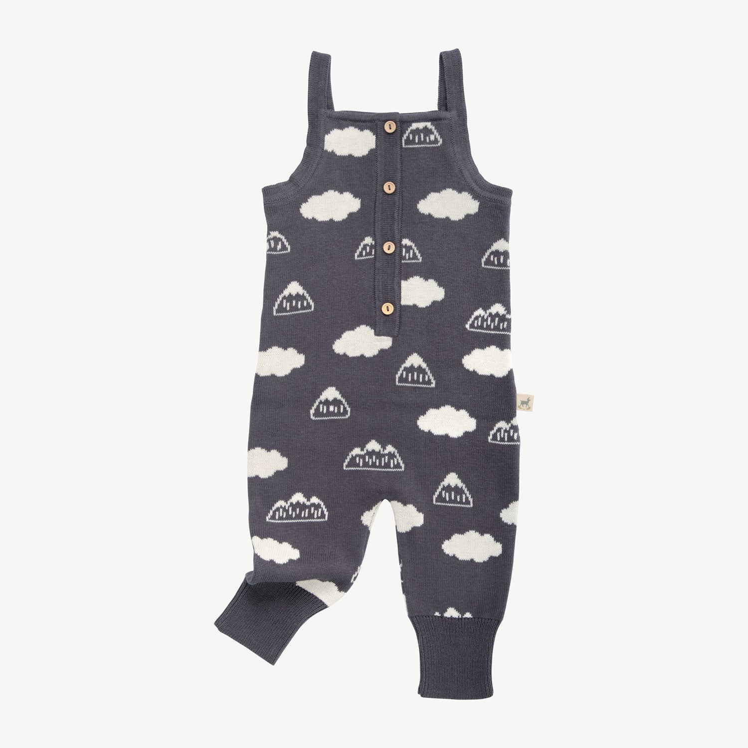 'mountain's view' charcoal gray knit jumpsuit