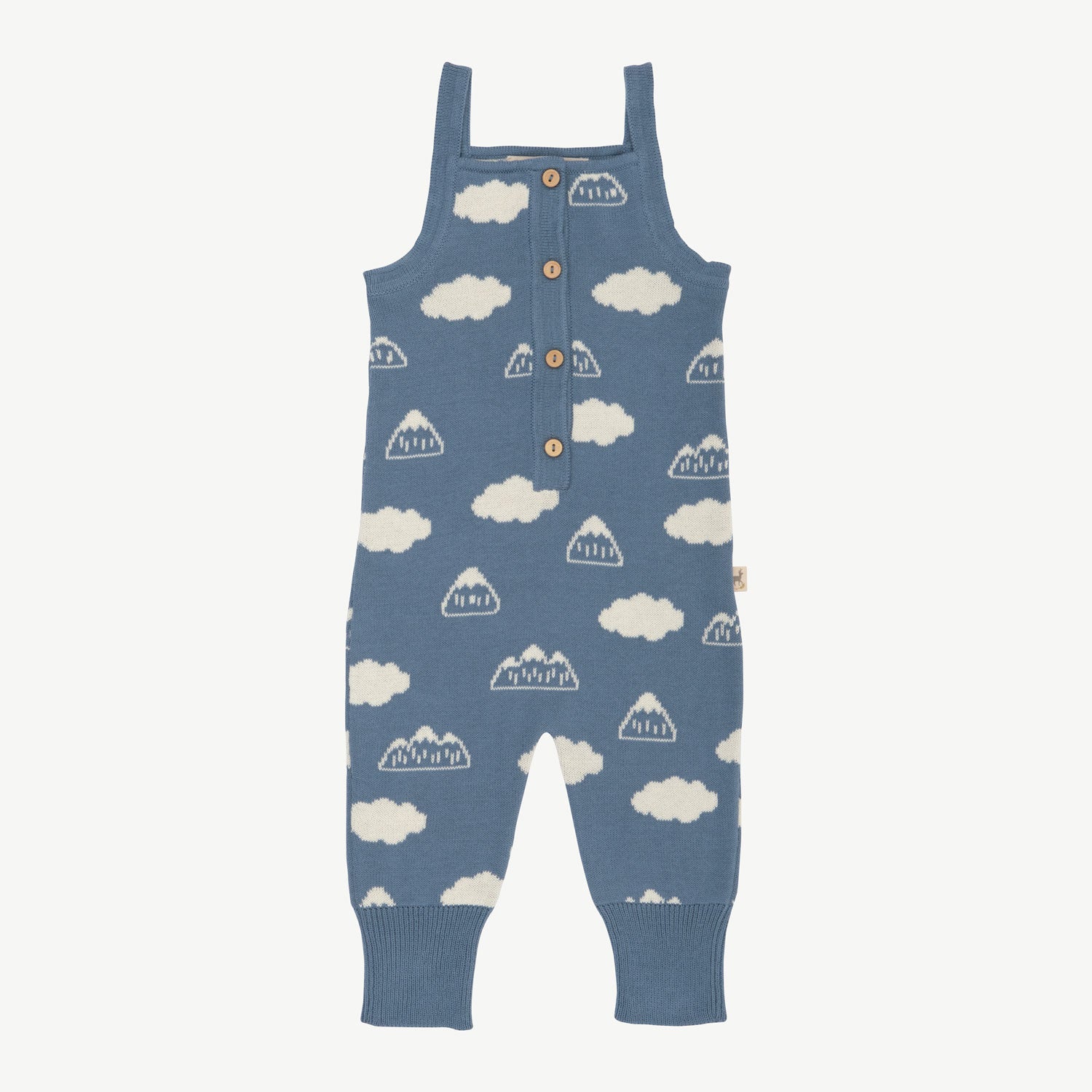 'mountain's view' blue mirage knit jumpsuit