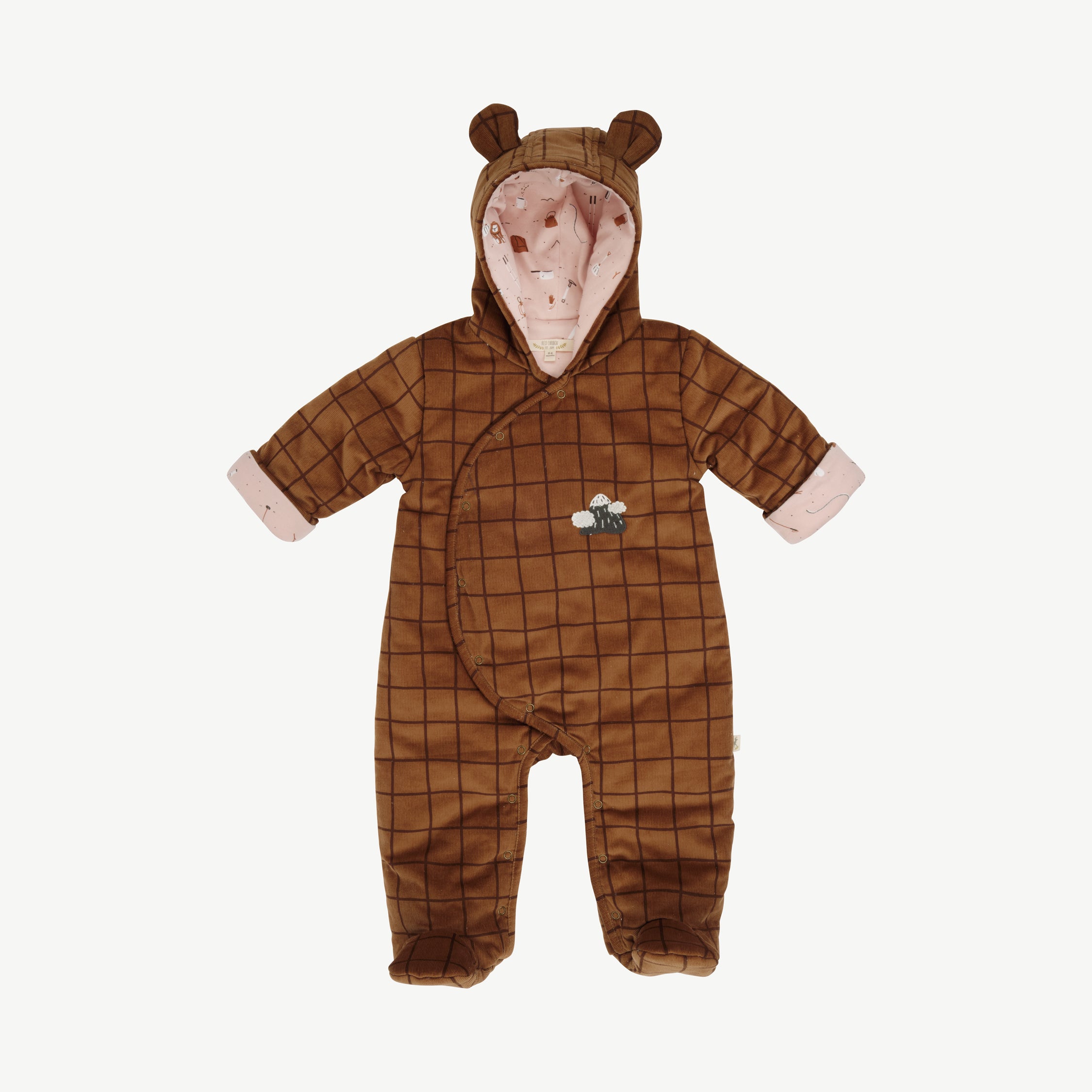 'mountain checks' thrush padded jumpsuit