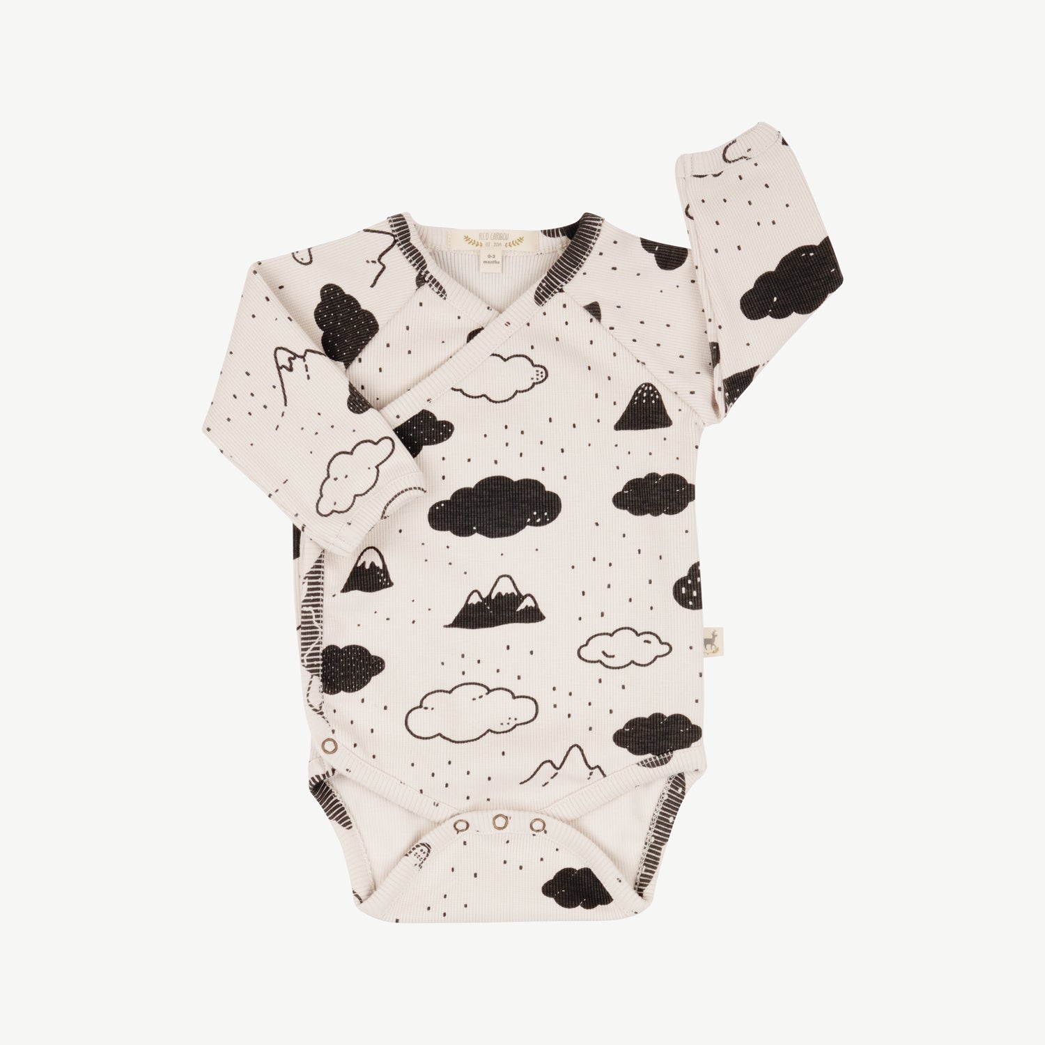 'amongst the clouds' white sand rib onesie