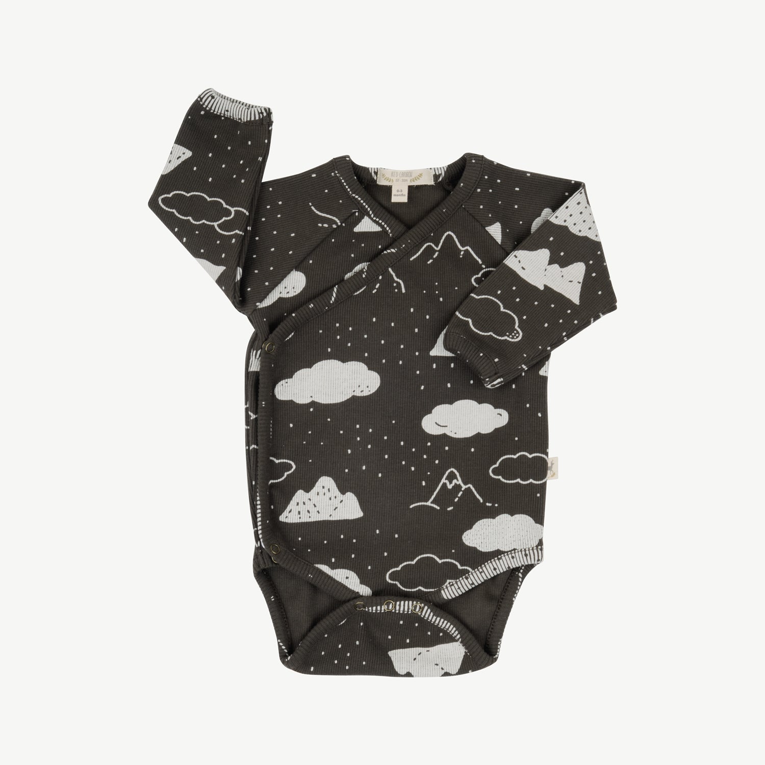 'amongst the clouds' beluga rib onesie