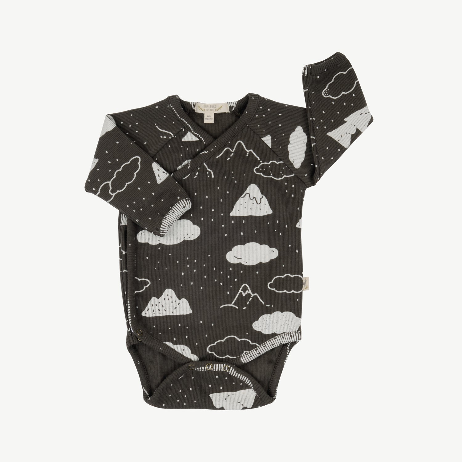 'amongst the clouds' beluga rib onesie