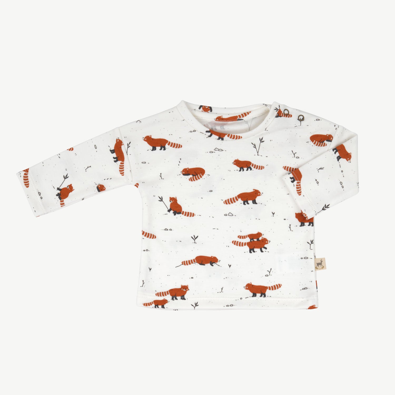 'joyfull panda' ecowhite t-shirt