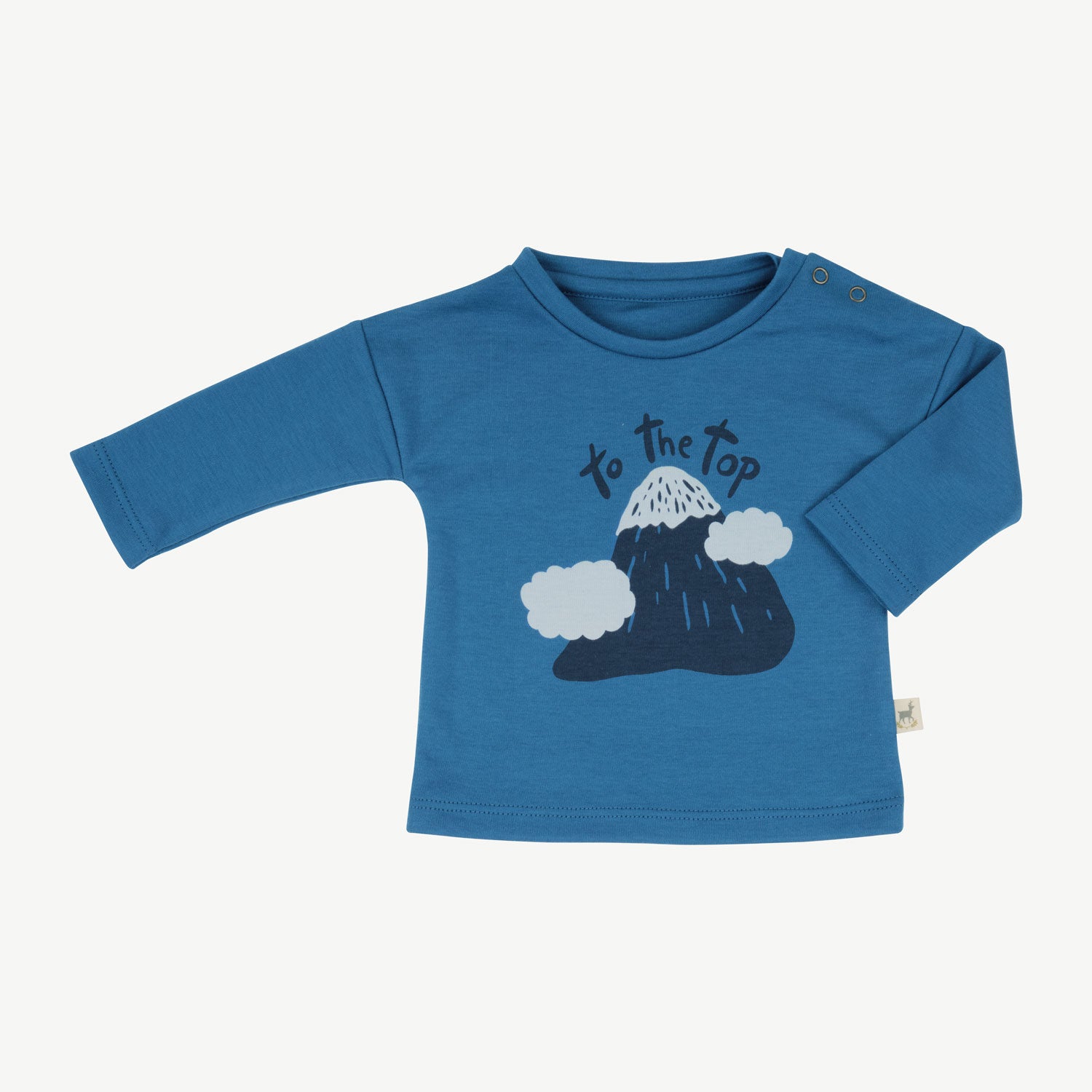 'to the top' dark blue t-shirt