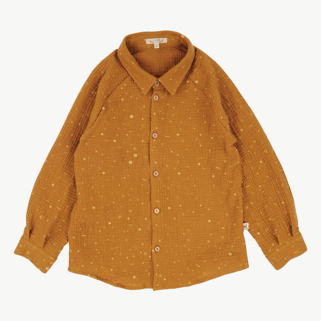 'close to the stars' sudan brown shirt