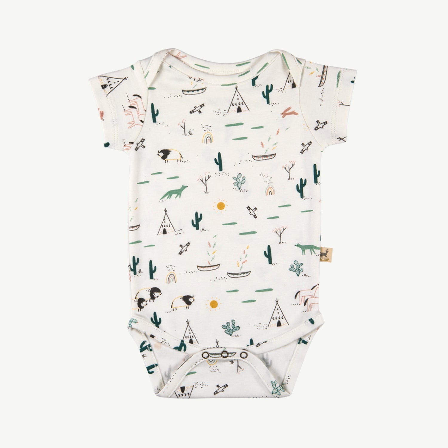 'native desert' organic s/s onesie