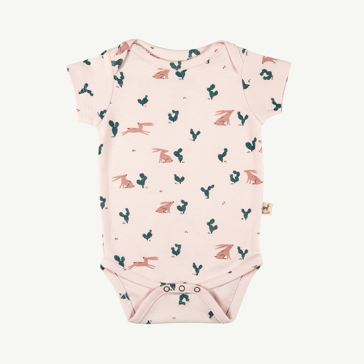 'prickly rabbit' blush onesie s/s