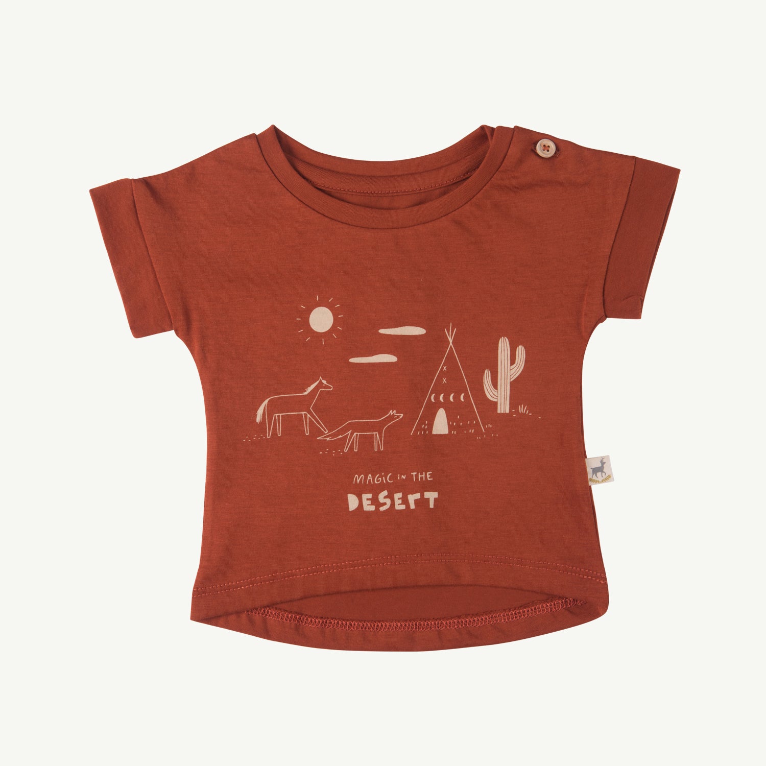 'magic in the desert' picante teardrop t-shirt