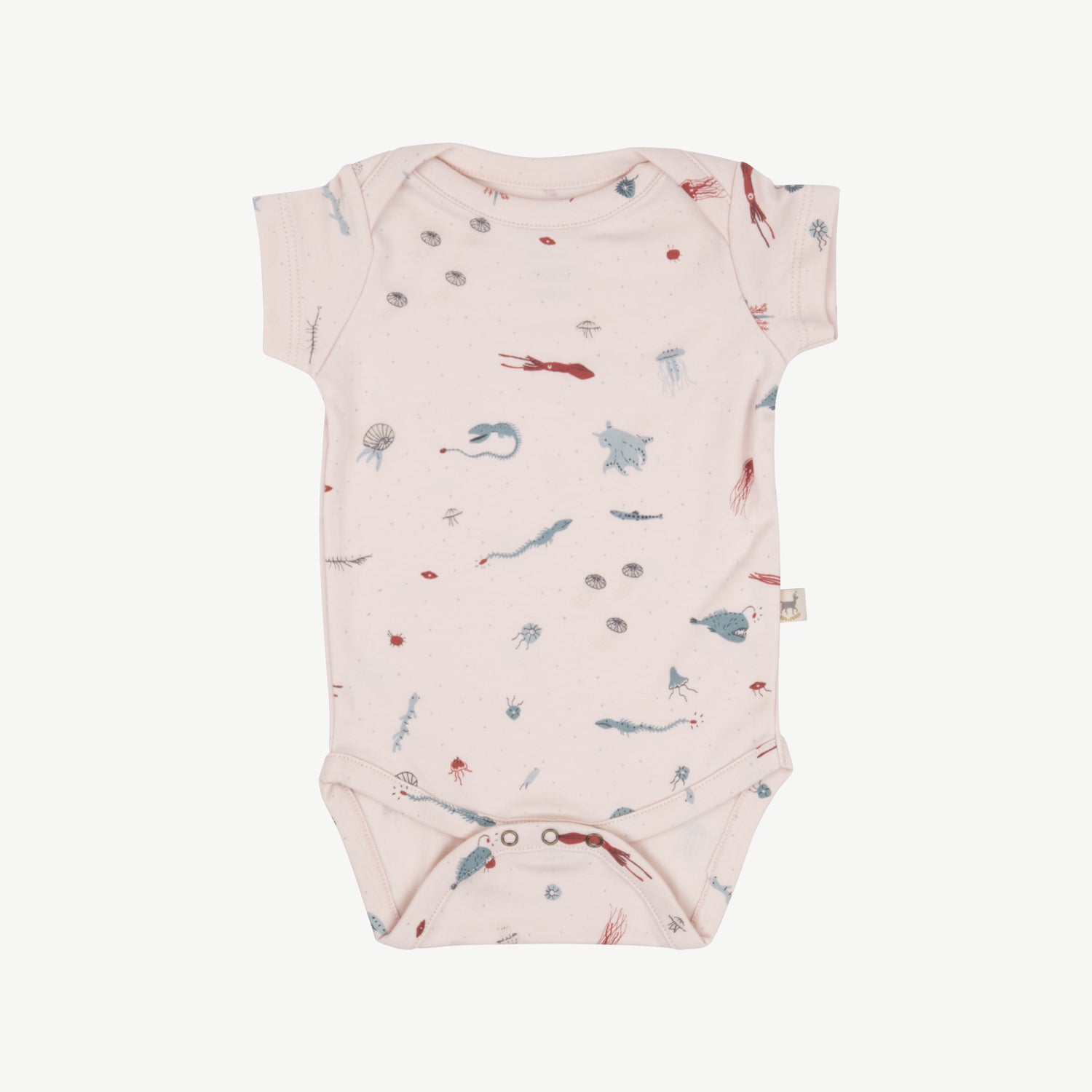 'deep findings' silver peony onesie