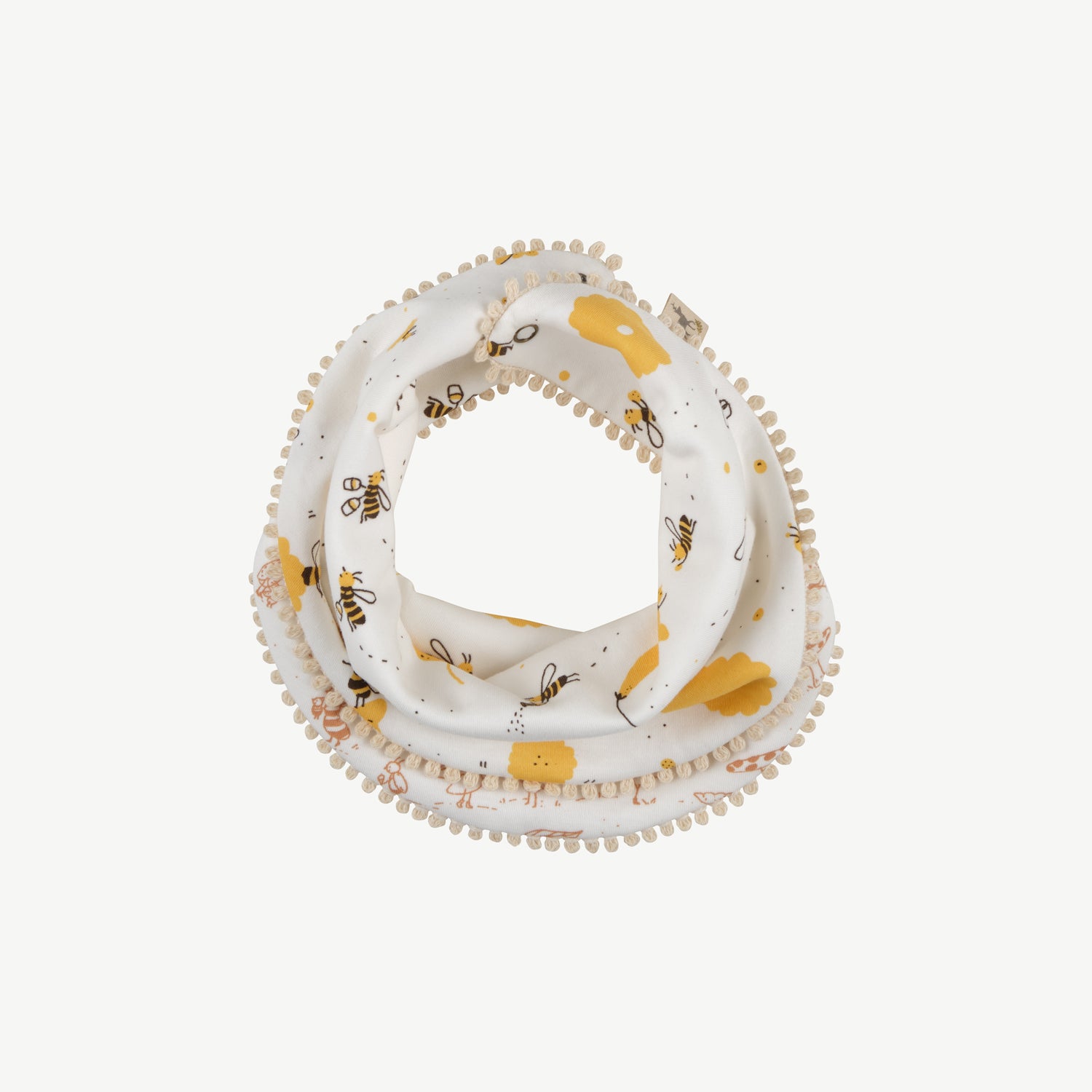'buzzy bees' ivory reversible bandana