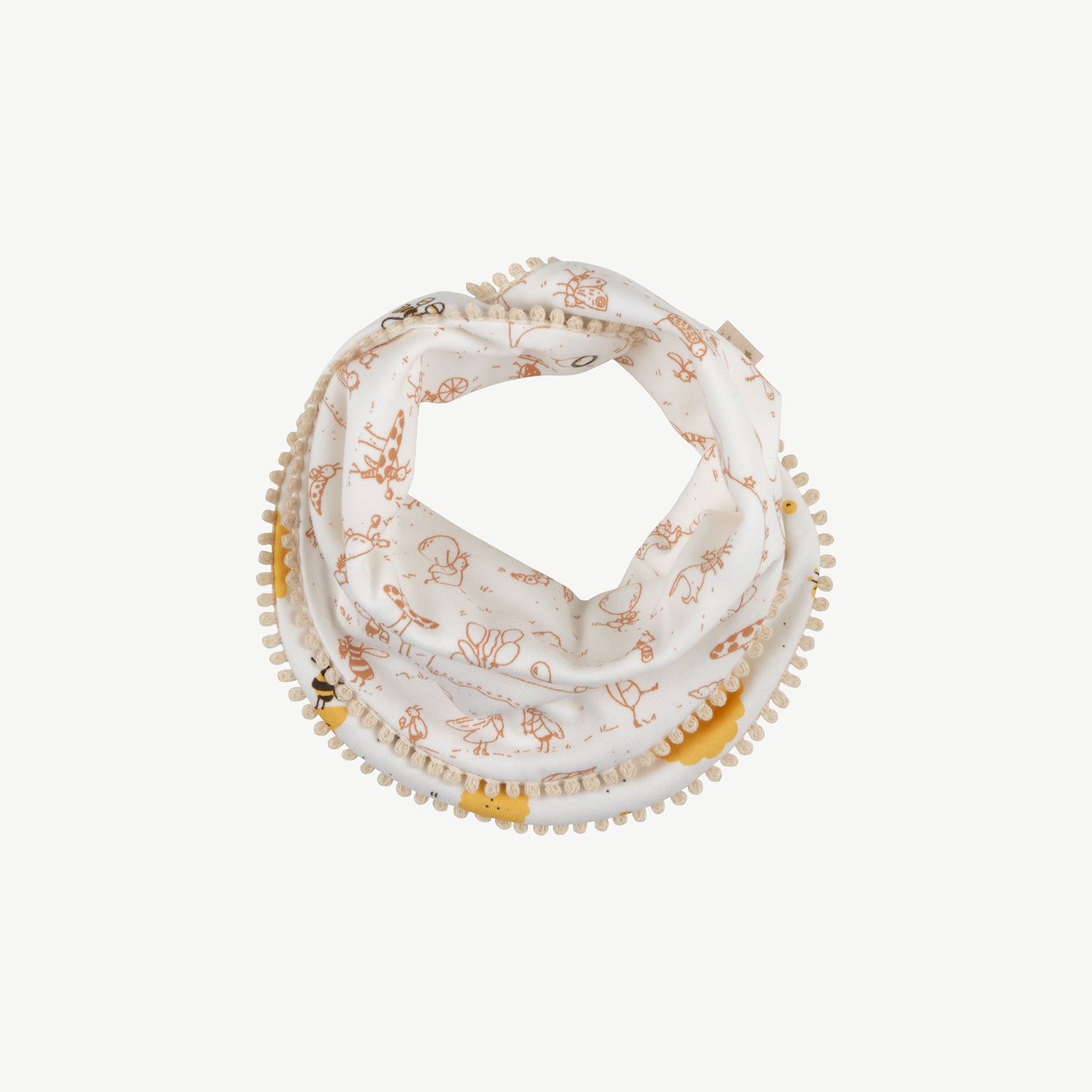 'buzzy bees' ivory reversible bandana