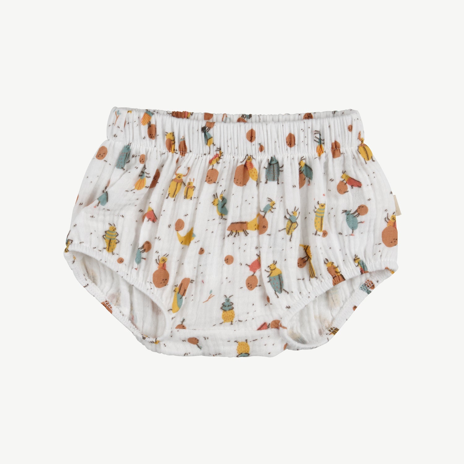 'juggling beetles' ivory muslin bloomer