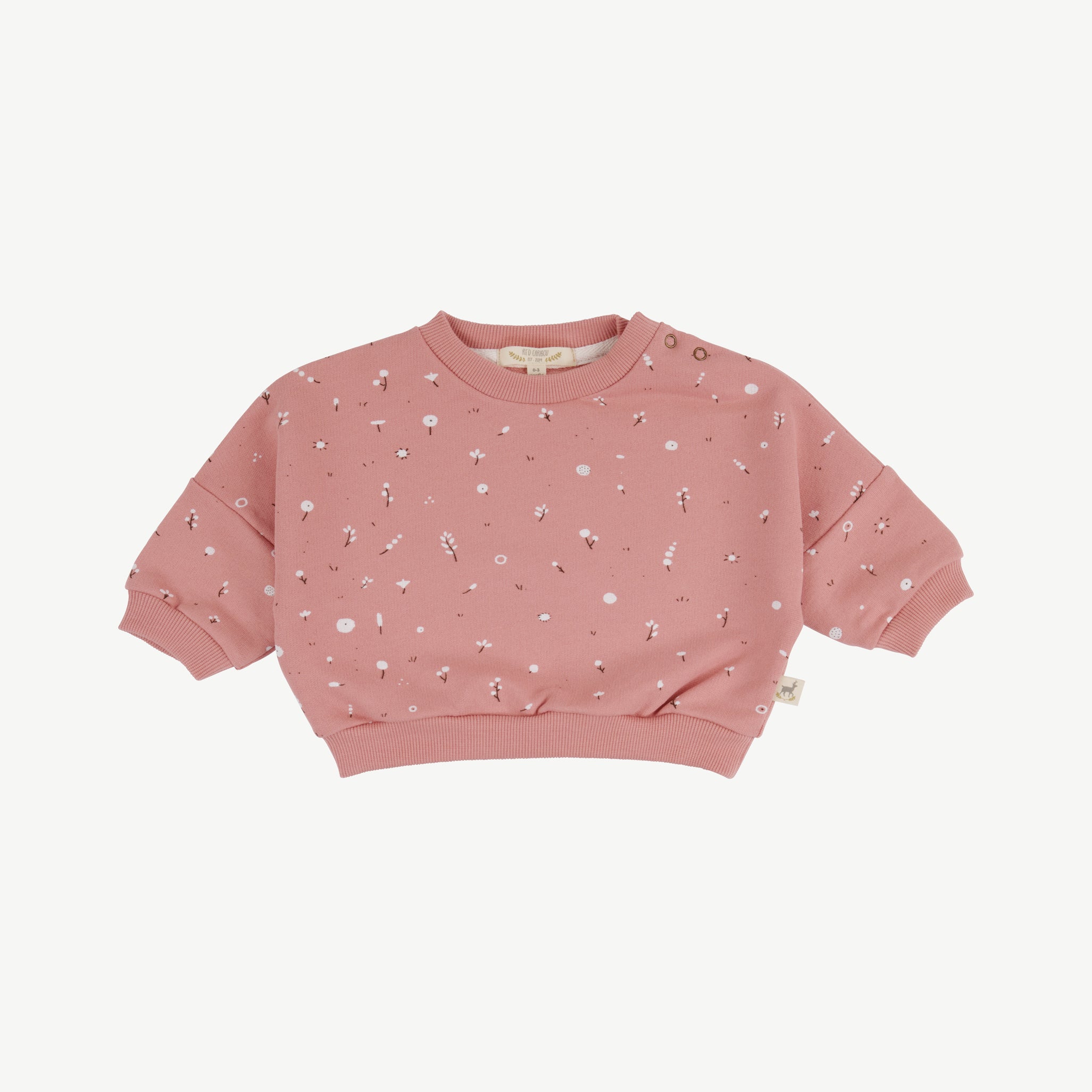 'dusty bloom' ash rose sweatshirt