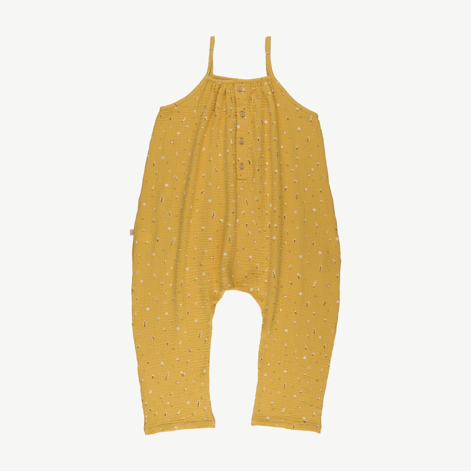 'dusty bloom' amber yellow muslin jumpsuit