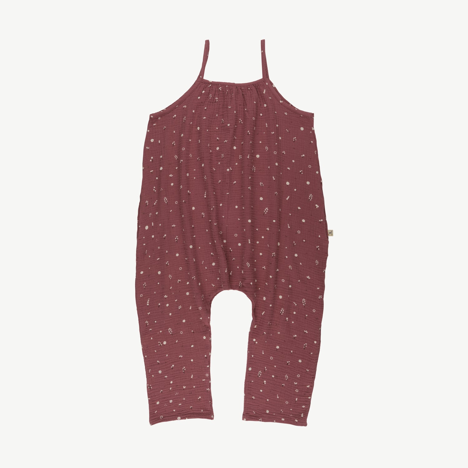 'dusty bloom' light mahogany muslin jumpsuit